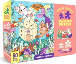 Puzzle di famiglia Purrmaid Paradise 60 pezzi – Chronicle Books