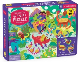Puzzle per bambini Pizzasaurus profumato di Mudpuppy, 60 pezzi