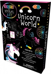 Set di immagini da grattare e a spirale – unicorni