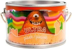 Sabbia cinetica arancione 200 g con formine