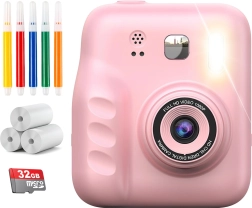 Fotocamera digitale per bambini con stampa istantanea Renew Force rosa