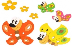 Decorazioni in legno con Farfalle e Fiori