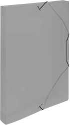 Scatola archivio A4 in plastica con elastico fumé