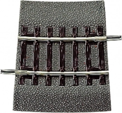 Binario curva Roco line con massicciata