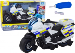 DIY Polizia moto rotante Luci suono bianco