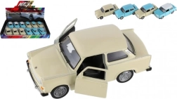 Auto Welly Trabant 601 metallo 10 cm assortito 4 colori a ruota libera 12 pz in box