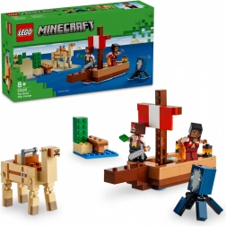 LEGO Minecraft Avventura dei pirati – nave pirata con animali e pirati (8+)