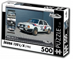 Puzzle auto d'epoca Škoda 130 L 1986 500 pezzi