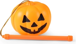 Zucca luminosa di Halloween con manico