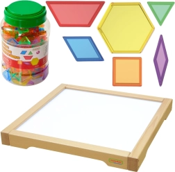 Masterkidz Pannello LED armadietto sensoriale Montessori Mosaico 140 pezzi