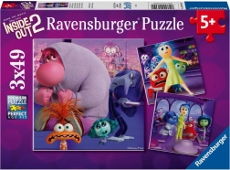 Puzzle RAVENSBURGER Inside Out 2, 3×49 pezzi