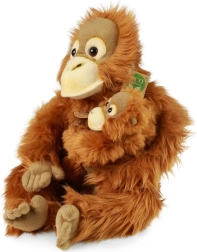Rappa Orangutan di peluche con cucciolo 28 cm ECO-FRIENDLY