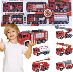 WOOPIE set di camion dei pompieri 6 in 1
