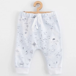 pantaloni jogger in cotone per bambini New Baby per neonati ocean 74 (6–9 mesi)