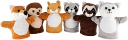 Burattino a mano in peluche animali del bosco 24 cm TEDDIES