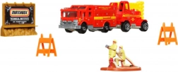 Matchbox Adventure Pack MBX Fire Rescue – set pompieri con veicoli e accessori