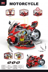 Set da piccolo meccanico – kit officina motociclo 2 in 1 con luci e suoni