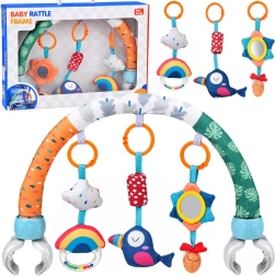 Arco giochi con sonagli per passeggino, seggiolino auto e sdraietta