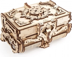 Scatola portagioie meccanica in legno UGEARS – design antico, puzzle 3D