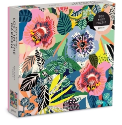 GALISON puzzle quadrato Perduti nel giardino 500 pezzi