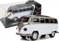 Autobus a retrocarica con illuminazione e suoni a batteria – bianco