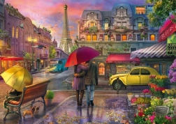 Puzzle Parigi sotto la pioggia 500 pezzi