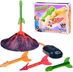 Set vulcanico di razzi dinosauro a lancio per bambini