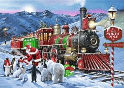 Trefl Puzzle Premium Plus Tea Time: Treno di Natale 1000 pezzi