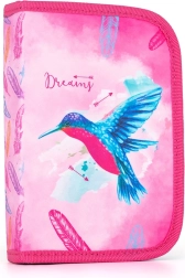 Astuccio scolastico con 2 alette Colibrì, vuoto