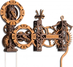 Puzzle 3D in legno Steampunk Gearworks orologio da parete 304 pezzi