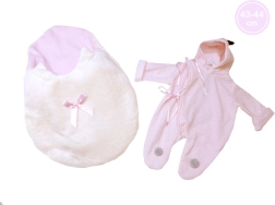 Vestitino per bambola New Born con design di dinosauro