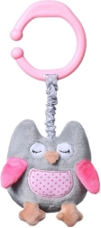 BabyOno giocattolo sospeso vibrante gufo Sofia rosa