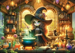 Puzzle YAZZ simpatica streghetta 1000 pezzi