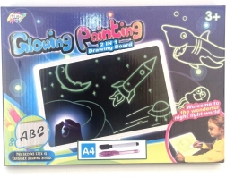 Lavagna da disegno luminosa A4 che brilla al buio per bambini