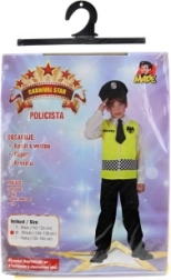 Costume di carnevale da poliziotto per bambini 120–130 cm