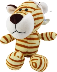 Tigre di peluche con ventosa, crema, 23 × 12 cm
