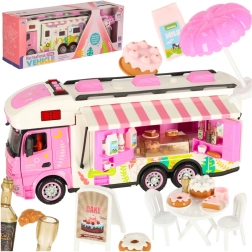 Camper rosa telecomandato con accessori