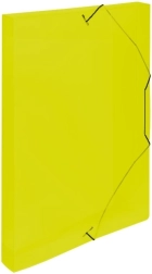 Scatola con elastico per documenti A4 gialla