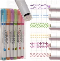 Set di pennarelli decorativi per campioni e tratteggi 6 pz MAALEO