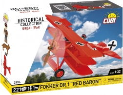 Set di costruzione aereo Fokker DR.1 Red Baron – 221 pezzi