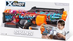 ZURU X-Shot Skins Last Stand Graffiti pistola a dardi in schiuma (16 dardi)