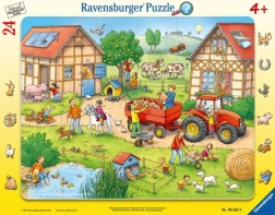 Puzzle per bambini in cornice 24 pezzi La mia piccola fattoria Ravensburger