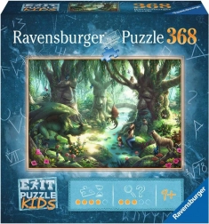 Ravensburger Exit Kids puzzle: foresta magica, 368 pezzi