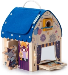 Casetta in legno Lilliputiens piena di illusioni ottiche