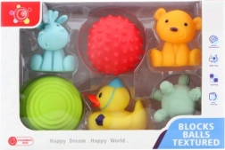 Set di giocattoli di gomma per l’acqua per neonati – 6 pezzi