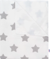 Telo flanellato impermeabile NEW BABY con stelline