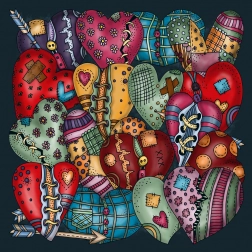 Puzzle quadrato Palapeli Cuore 251 pezzi