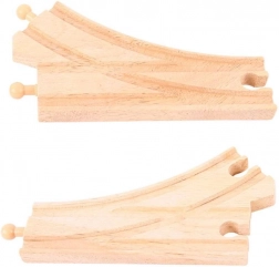 Scambio in legno per ferrovia giocattolo 2 pz BIGJIGS RAIL