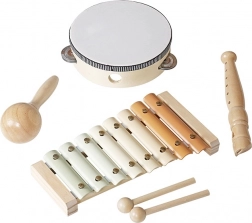 Set musicale per bambini 4 in 1 in legno