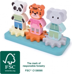 Giocattolo in legno a incastro Amici della giungla SMALL FOOT